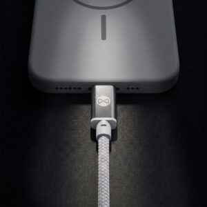 Forever Vibe laidas USB-C - USB-C 1,0 m 60W sidabrinis - Image 7