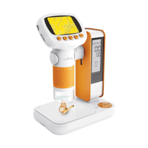Maxlife skaitmeninis mikroskopas MXDM-200 su stovu, oranžinis