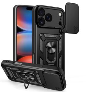 Defender Slide dėklas, skirtas Apple iPhone 17 Pro Max 6,9" / 18 Pro Max 6,9" juodas