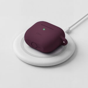 Etteri silikoninis dėklas AirPods 4 tamsios vyšnios spalvos - Image 5