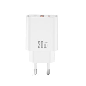 XO sieninis įkroviklis CE42 PD 30W 1x USB-C 1x USB baltas + laidas USB-C - USB-C - Image 3