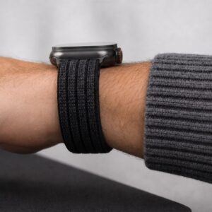TECH-PROTECT NYLON SPORT APPLE WATCH 8 / 9 / 10 / 11 / SE / ULTRA (44 / 45 / 46 / 49 MM) JUODAS - Image 7