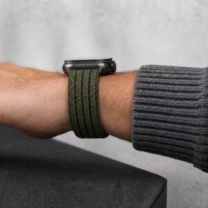 TECH-PROTECT NYLON SPORT APPLE WATCH 8 / 9 / 10 / 11 / SE / ULTRA (44 / 45 / 46 / 49 MM) KARINĖ ŽALIA - Image 7