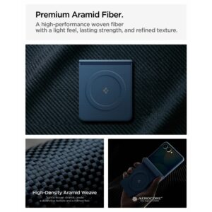 Spigen AirSkin Aramid MagSafe Samsung Galaxy Z FLIP 8 NAVY - Image 7