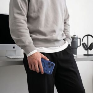 Tech-Protect MAGMAT MagSafe CC iPhone 17 PRO MAX / 18 PRO MAX TAMSIAI MĖLYNAS/SKAIDRUS - Image 7