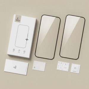 GRŪDINTAS STIKLAS Tech-Protect GLASS FIT+ 2-PACK XIAOMI REDMI 17 4G / 5G BLACK - Image 7