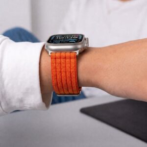 Tech-Protect NYLON SPORT APPLE WATCH 8 / 9 / 10 / 11 / SE / ULTRA (44 / 45 / 46 / 49 MM) ORANŽINIS - Image 7