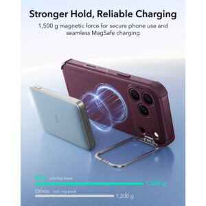 ESR CYBER TOUGH DĖKLAS SU STOVU IR MagSafe Apple iPhone 17 PRO MAX / 18 PRO MAX TAMSIAI BORDO SPALVOS - Image 7