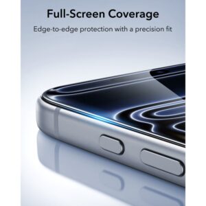 GRŪDINTAS STIKLAS ESR ULTRAFIT Classic TEMPERED GLASS 2-PACK Apple iPhone 17 PRO / 18 PRO JUODAS - Image 7