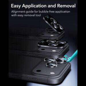KAMEROS APSAUGA ESR ARMORITE CAMERA PROTECTOR Apple iPhone 18 PRO / 18 PRO MAX SKAIDRI - Image 7
