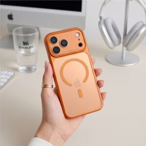 TECH-PROTECT MAGPRIME MAGSAFE CC Apple iPhone 17 PRO / 18 PRO MATINIS KOSMINĖS ORANŽINĖS SPALVOS DĖKLAS - Image 7