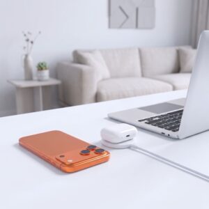 TECH-PROTECT A54 MAGNETINIS MAGSAFE BELAIDIS ĮKROVIKLIS 25W QI2.2 BALTAS - Image 7