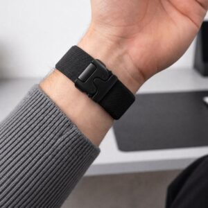 TECH-PROTECT NYLON CLASP SAMSUNG GALAXY WATCH 8 / 9 / CLASSIC (40 / 44 / 46 MM) JUODAS - Image 7
