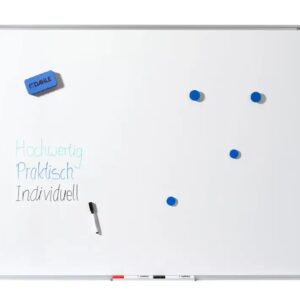 Magnetinė lenta Dahle, 90 x 120 cm., aliuminis rėmas, baltos spalvos
