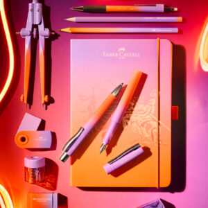Harilik pliiats Faber-Castell Grip Flow Edition Punchy Melon 2tk/bl - Image 3