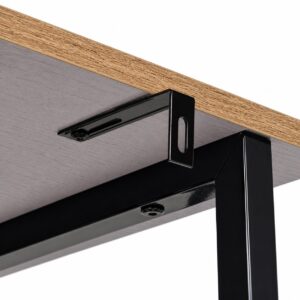 Virtuvės lentynų komplektas prieškambario spintelė 90 cm lentynos kabliukai loft stiliaus šviesaus ąžuolo ModernHome - Image 8
