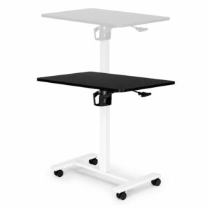 Mobilus rašomasis stalas 70x48 cm nešiojamam kompiuteriui, reguliuojamo aukščio 71.5-112 cm, juodas stalviršis ModernHome - Image 8