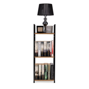 Moderni medinė lentyna, metalinis rėmas LOFT, 3 lentynos - Image 8