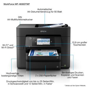 Epson WorkForce Pro WF-4830DTWF Rašalinis A4 4800 x 2400 DPI 36 ppm „Wi-Fi“ - Image 3