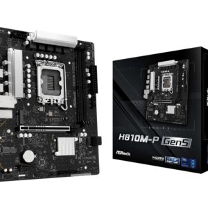 Mainboard|ASROCK|Intel H810|LGA 1851 (Socket V1)|micro ATX|RAM DDR5-SDRAM|2xSlots|1xNumber of M.2 (M) slots|H810M-PGEN5