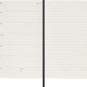 Kalendermärkmik Moleskine 2027 9x14cm, nädal, pehmed kaaned, must - Image 4