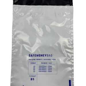 Apsauginiai vokai BESTPAK SAFEMONEYBAG depozitiniai vokai 190x260+35 mm B5 100 vnt. Balta - Image 2