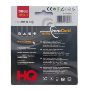 Imro MicroSD 32GB 10 klasė | UHS-I - Image 2