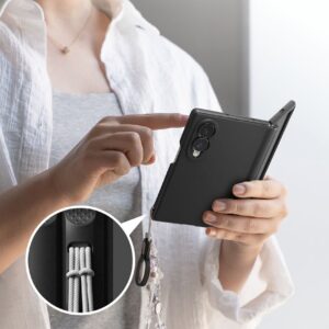 RINGKE ONYX FLAP MAGNETINIS MagSafe DĖKLAS Samsung Galaxy Z FOLD 8 JUODAS - Image 8