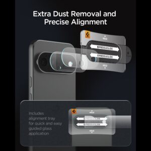 Spigen OPTIK PRO GLAS.TR EZ FIT KAMEROS APSAUGA 2-PACK GOOGLE PIXEL 11 PRO XL SKAIDRI - Image 8