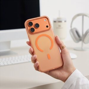 Tech-Protect MAGZERO MagSafe Apple iPhone 17 PRO MAX / 18 PRO MAX MATINIS KOSMINĖS ORANŽINĖS SPALVOS - Image 8