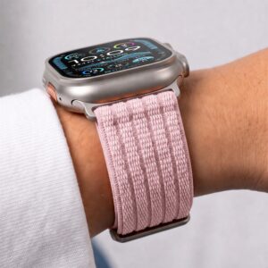 Tech-Protect NYLON SPORT APPLE WATCH 8 / 9 / 10 / 11 / SE / ULTRA (44 / 45 / 46 / 49 MM) ŠVIESIAI ROŽINIS - Image 8
