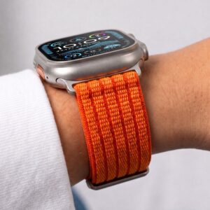 Tech-Protect NYLON SPORT APPLE WATCH 8 / 9 / 10 / 11 / SE / ULTRA (44 / 45 / 46 / 49 MM) ORANŽINIS - Image 8