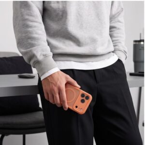 TECH-PROTECT BASICMAG MAGSAFE Apple iPhone 17 PRO / 18 PRO MATINIS KOSMINĖS ORANŽINĖS SPALVOS - Image 8