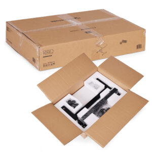Mobilus reguliuojamas stalas 70x48 cm nešiojamojo kompiuterio staliukas, aukščio reguliavimas 71,5–112 cm, juodas ModernHome - Image 9