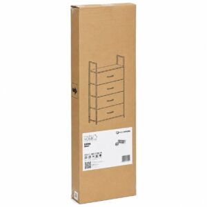 Spintelė su 4 medžiaginiais stalčiais 60 cm lentynų blokas tekstilės organizatorius loft ModernHome - Image 9