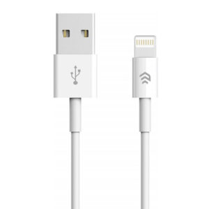 Devia laidas Smart EC080 USB - Lightning 1,0 m 2,1A baltas