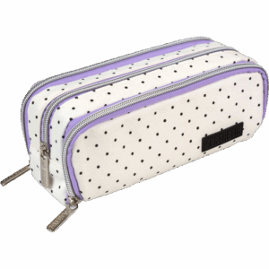 Penalas deVENTE Aesthetic,22x9x6 cm, ovalus, baltos spalvos su taškeliais - Image 1