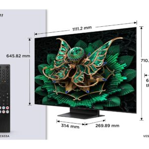 TV Set|TCL|50 "|4K Ultra HD|3840 x 2160 pixels|Flat|16:9|QD-Mini LED|50C7K