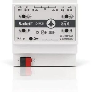 Satel KNX-DIM21 išmanusis namų valdiklis DIN montavimas su bėgeliais Apšvietimo reguliavimo įtaisas - Image 2