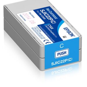 Epson SJIC22P(C) rašalo kasetė 1 vnt Originalus Žydras