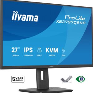 iiyama ProLite XB2797QSNP-B1 kompiuterio monitorius 68,6 cm (27") 2560 x 1440 pikseliai Quad HD LCD Juoda - Image 1