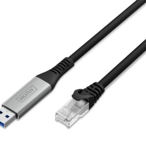 Digitus AK-300600-150-S tinklo kabelis Juoda 15 m Cat6a S/FTP (S-STP) Turas - Image 1
