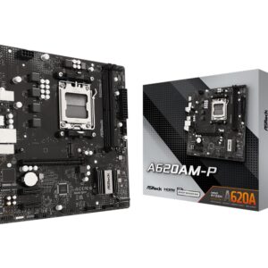 Mainboard|ASROCK|AMD A620A|Socket AM5|micro ATX|RAM DDR5-SDRAM|2xSlots|1xNumber of M.2 (M) slots|A620AM-P