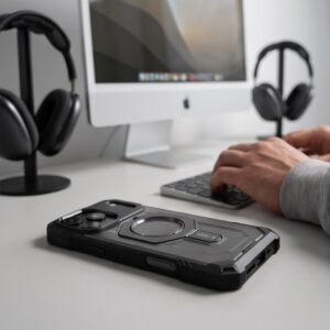 Tech-Protect MAGFORCE MagSafe Apple iPhone 17 PRO / 18 PRO MATINIS JUODAS - Image 8