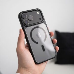 Tech-Protect MAGMAT MagSafe CC iPhone 17 PRO / 18 PRO JUODAS/SKAIDRUS - Image 9