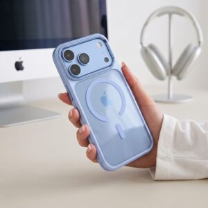 Tech-Protect MAGMAT MagSafe CC iPhone 17 PRO / 18 PRO ŠVIESIAI MĖLYNAS/SKAIDRUS - Image 9