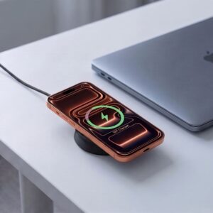 Tech-Protect A55 2IN1 MAGNETINIS MagSafe BELAIDIS ĮKROVIKLIS 25W QI2.2 JUODAS - Image 8