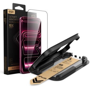 GRŪDINTAS STIKLAS ESR ULTRAFIT ARMORITE PRO TEMPERED GLASS Apple iPhone 17 PRO / 18 PRO BLACK