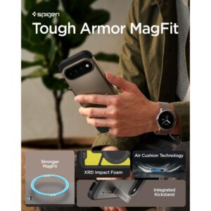 SPIGEN TOUGH ARMOR MAG MAGSAFE DĖKLAS GOOGLE PIXEL 11 PRO XL GUNMETAL - Image 9