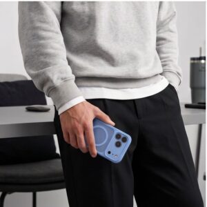 TECH-PROTECT BASICMAG MAGSAFE Apple iPhone 17 PRO MAX / 18 PRO MAX MATINIS ŠVIESIAI MĖLYNAS - Image 9